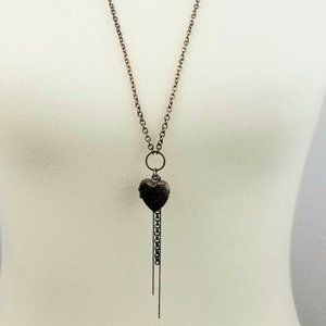 Heart Charm Copper Chain Necklace